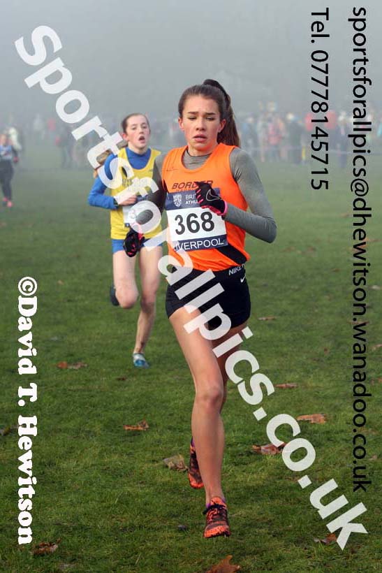 Girls under-15s, European Cross Country Trials, Sefton Park, Liverpool. Photo: David T. Hewitson/Sports for All Pics